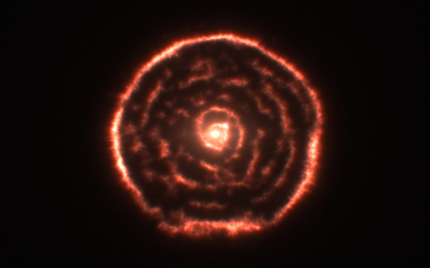 ちょうこくしつ座R星©ALMA(ESO/NAOJ/NRAO)